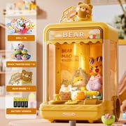 Konghyp Mini Candy Vending Machine – Boys \u0026 Girls Prize Dispenser with Lights \u0026 Sounds, Electronic Toy for Party \u0026 Birthday, Includes 10 Toys \u0026 10 Mini Treats, Fun Kids Toy